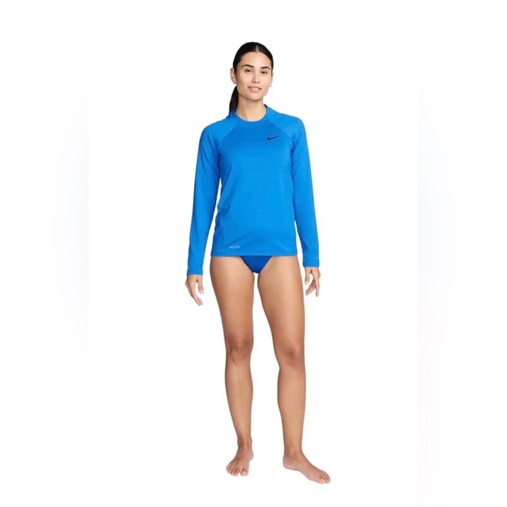 Nike Vibrant Blue Hydro Rashguard  Shirt